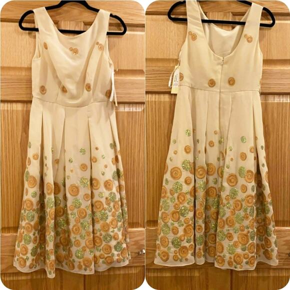 MIKAEL AGHAL Ladies Terracotta Sleeveless Embroide - Picture 2 of 16